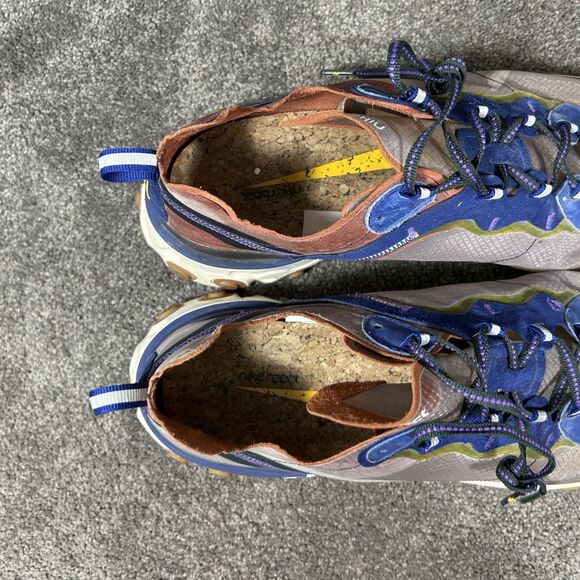 Nike React Element 87 AQ1090-200 Mens Size 15 Gray Athletic Running Shoes Used - Picture 10 of 12